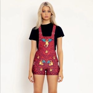 Blackmilk Charmander Short Overalls